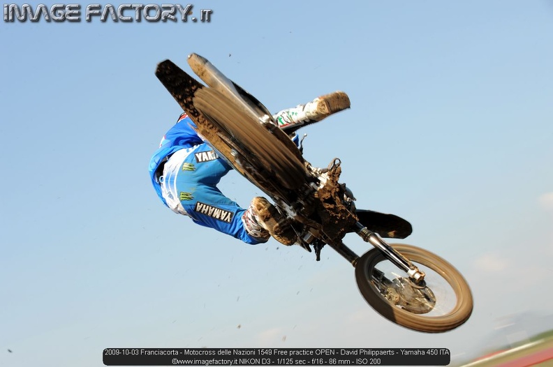 2009-10-03 Franciacorta - Motocross delle Nazioni 1549 Free practice OPEN - David Philippaerts - Yamaha 450 ITA.jpg